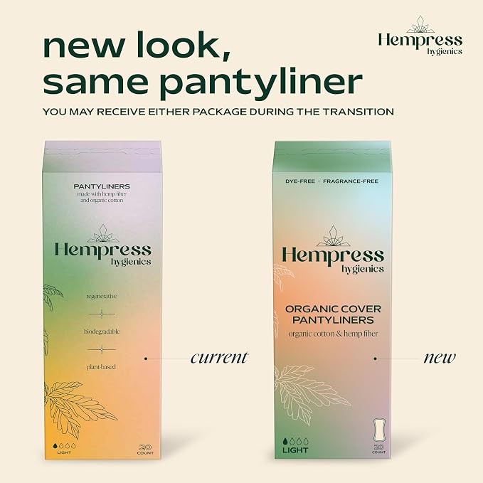 Panty Liners for Women, 60 Count, Feminine Care Organic Pads, Light Absorbency Comfortable Discreet Pantiliners, Cotton Menstrual Sanitary Napkins, Breathable & Fragrance Free