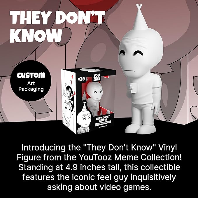 Youtooz The Feel Guy 4.9" Vinyl Action Figure, Based on They Don't Know Meme - Youtooz Meme Collection