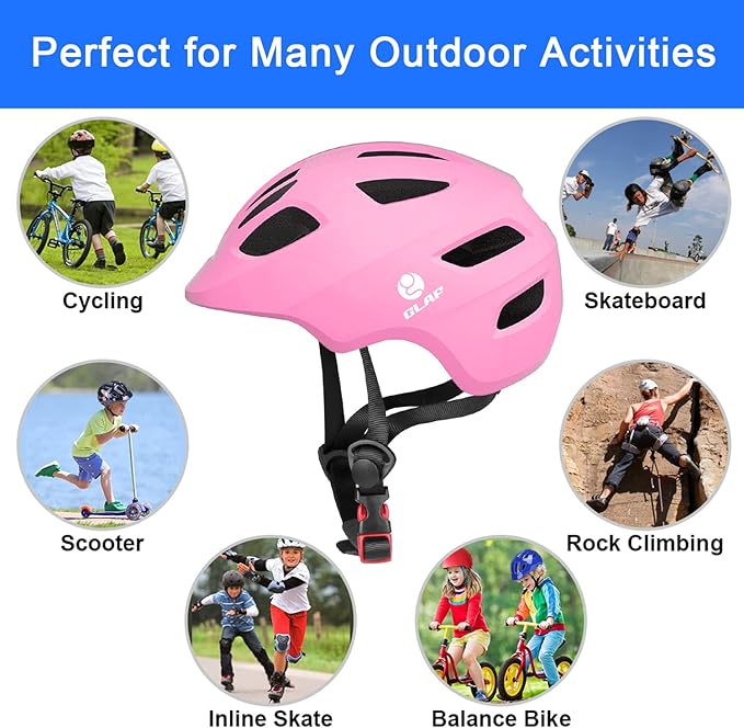 GLAF Baby Bike Helmet Toddler Helmets for 1 Year Old and up Infant Girls Boys Multi Sport Adjustable for Scooter Bicycle Skateboard Cycling