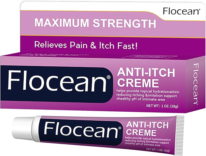 Anti Itch Cream Extra Strength for Women, External Vaginal Itching Relief, Fast Acting Feminine Care, Soothes & Cools Sensitive Skin, 30g (1 Oz)