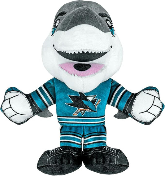 Bleacher Creatures San Jose Sharks SJ Sharkie 8" NHL Kuricha Mascot Sitting Plush - Soft Chibi Inspired Mascot