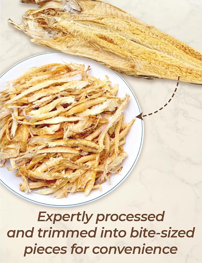 NICE WITCH'S Dried Pollack Shredded 100g / 3.5oz - Naturally Air-Dried in Korea, High-Protein Soup Ingredient Naturally Processed Seafood in Korea 국내건조 황태채
