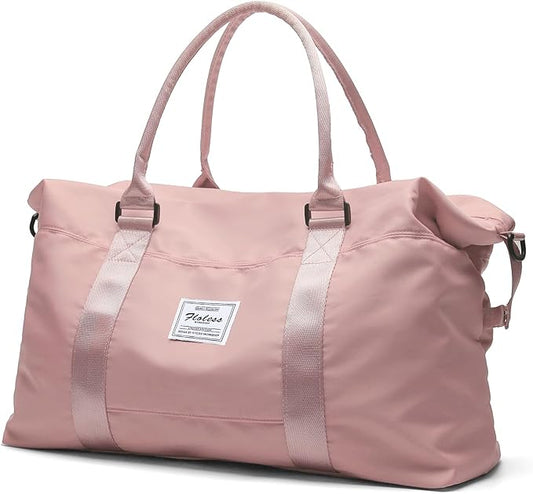 Travel Duffel Bag, Carry On Overnight Weekender Bags for Women | Travel Bag with Wet Pocket & Trolley Sleeve, For Spirit Airlines 18x14x8 Personal Item Bag