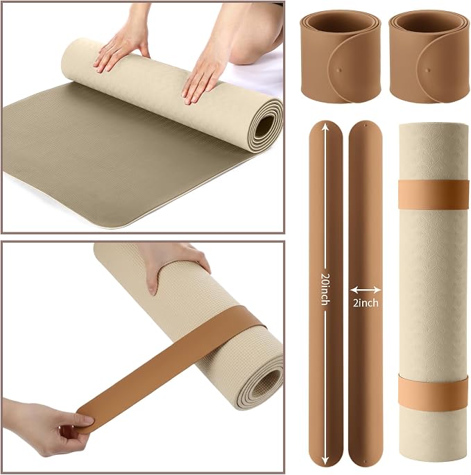 Halloscume Yoga Bag Set for Women Including Yoga Mat Tote Bag, Booty Resistance Bands, Non Slip Sports Socks Silicone Ties for Pilates Travel Workout Office Home Gym