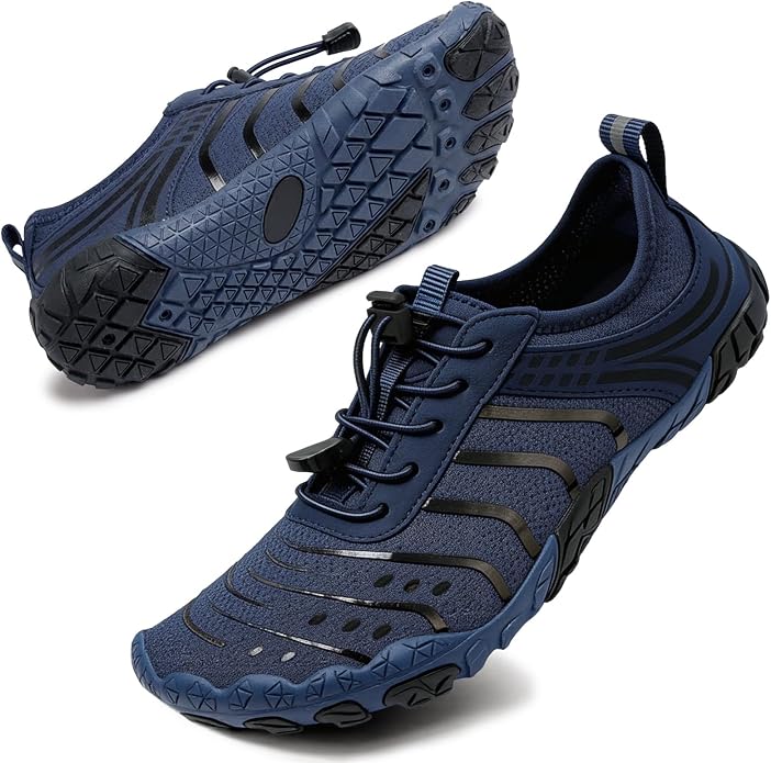 Barefoot Shoes for Women & Men, Grounded Walking Hiking Barefoot Shoes, Wide Toe Box Non-Slip Water Athletic Footwear, Comfortable Vitality Barefoot Footwear, Trail Running Sneakers Unisex