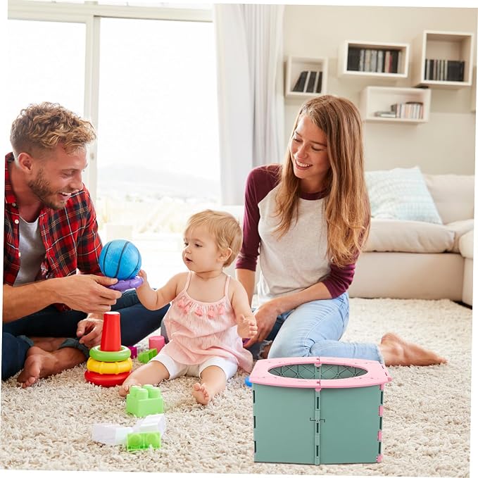 Generic Boy Girl Portable Foldable Potty Seat Travel Training Toilet for Toddlers Compact Lightweight for Indoor and Outdoor Use