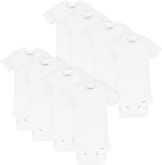 Gerber Unisex-Baby 8-pack Short Sleeve Onesies Bodysuits