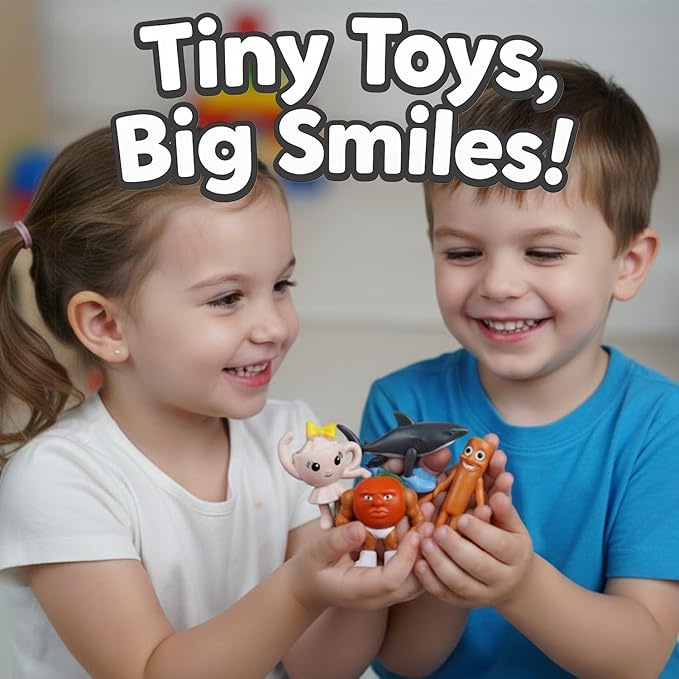 24PCS Italian Brainrot Meme Shark Figures Toys, 2 Inch Tralalero Tralala Action Figure, Tung Tung Tung Sahur Doll, Kids Birthday Party Favors Gift