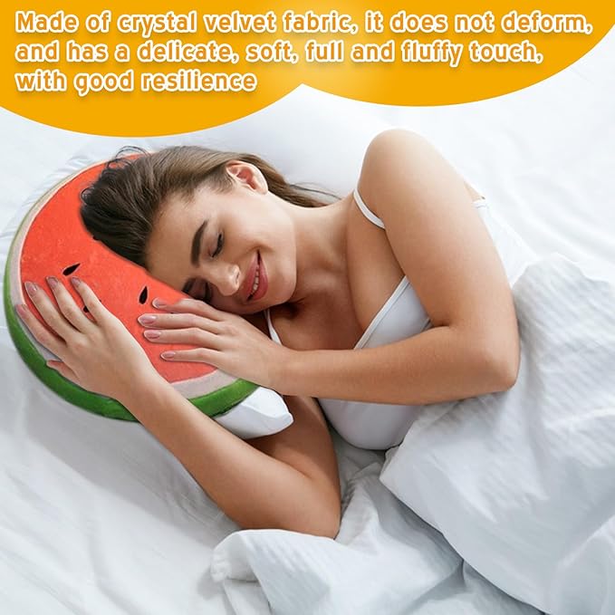 CHELEI2019 11.8" Watermelon Pillow Plush Cute Stuffed Fruit Cushion Hug Toy Gift for Kids