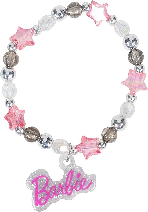 LUV HER Girls Jewelry Set - Dress up 3 Piece Toy Jewelry Box Set with Bead Necklace, Bracelet and Ring - Play Accessories - Ages 3+, No Gemstone