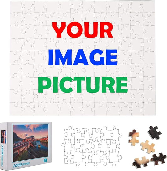 Custom Puzzle from Photo Custom Jigsaw Puzzle Unique Birthday Present Suitable for Children Family and Friends Personalized Puzzle-Multi Size (108piece-Large Format-Cardboard)