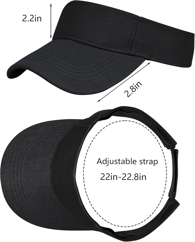 Marrywindix 1 Piece of Sport Wear Athletic Visor Sun Sports Visor Hat Visor Adjustable Cap for Women and Men