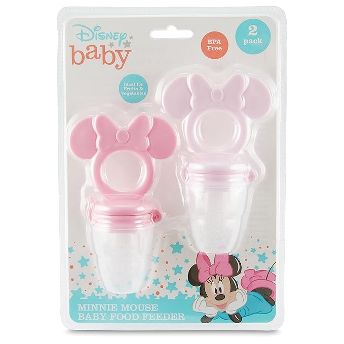 Disney Mickey and Minnie Teether with Fruit Feeder - Safe and Durable Design for Soothing Your Baby's Teething Pains