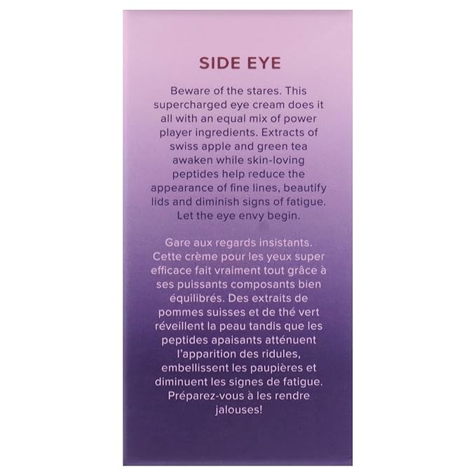 Masktini Side Eye All-in-One Eye Cream, 0.5 ounce - Face Moisturizer - with Apple and Green Tea Extracts - Collagen Boosting - Eye Cream for Puffiness (Pack of 2)