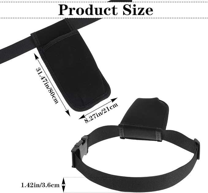 Massage Bottle Bag Professional Massage Waist Oil Case Adjustable Lotion Case Organizer Belt Comfortable Durable Therapist Essential Accessory (Black)