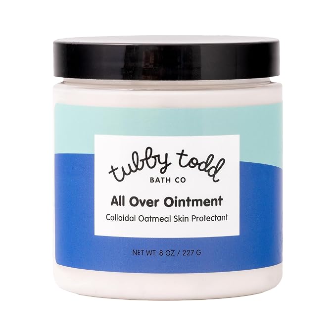 TUBBY TODD All Over Ointment - Baby Eczema Cream, Everyday Multi-Purpose Sensitive, Dry, Irritation Baby Skin Relief Cream, Steroid & Gluten Free, Lavender Rosemary - 1 Pack, 8 Oz
