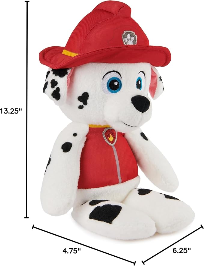 GUND PAW Patrol Official Marshall Take Along Buddy Plush Toy, Premium Stuffed Animal for Ages 1 & Up, Red/White, 13”