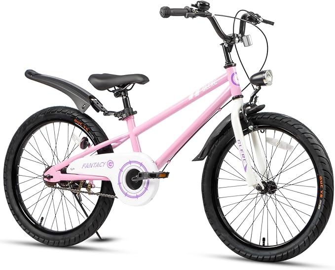 Glerc Fantacy Kids Bike, 12-20 Inch Children Bicycle for 2-13 Years Old Boys Girls, Kids Bicycle with Water Bottle Holder & Headlight & Training Wheels, Multiple Colors