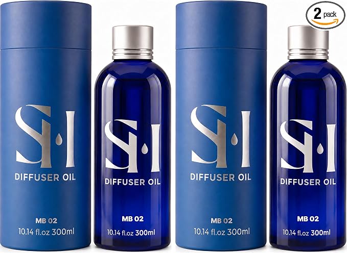 Inspired by 5-Star Hotel Malibu MB02 Hotel Scent Diffuser Oil | 2 Pack of 10.14 Fl Oz (300ml) - Waterless Diffuser Oil Refill & Highly Concentrated Fragrance Oil, Diffuser Oil Scents Luxury