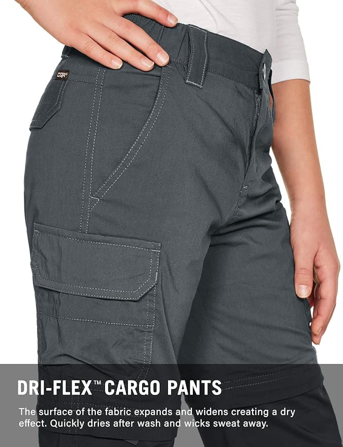 CQR Kids Youth Hiking Cargo Pants, UPF 50+ Quick Dry Convertible Zip Off Pants, Outdoor Camping Pants