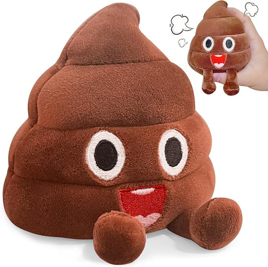 Funny Farting Poop Plush Toy – 30 Hilarious Fart Sounds, Soft & Durable, Perfect Gag Gift for Kids, Pets, and Pranks – Ready to Use for Endless Fun and Laughter!