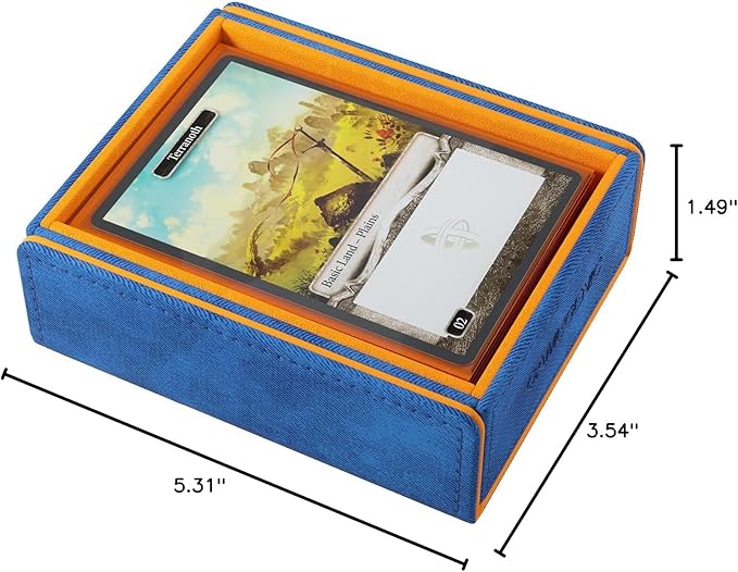 Gamegenic Token Keep - Premium Token Box for Safe Storage, Fits Dungeon 1100+ and Dungeon S 550+, Holds Tokens, Dice, and Cards, Fully Usable During Gameplay, Blue/Orange Color, Made