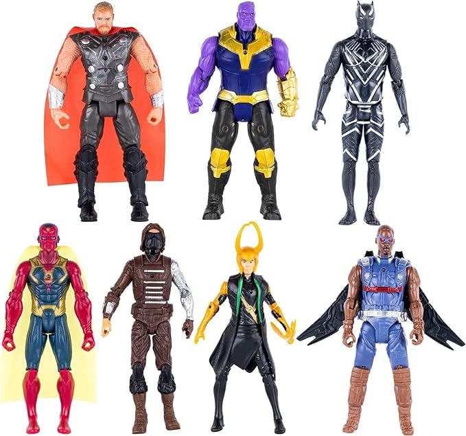 14 pcs Big Set Superhero Action Figures – Collectible Models 6.5-inches Tall, Exclusive Set SuperHero Toys, Holiday Gift for Kids, Figure Cake Topper