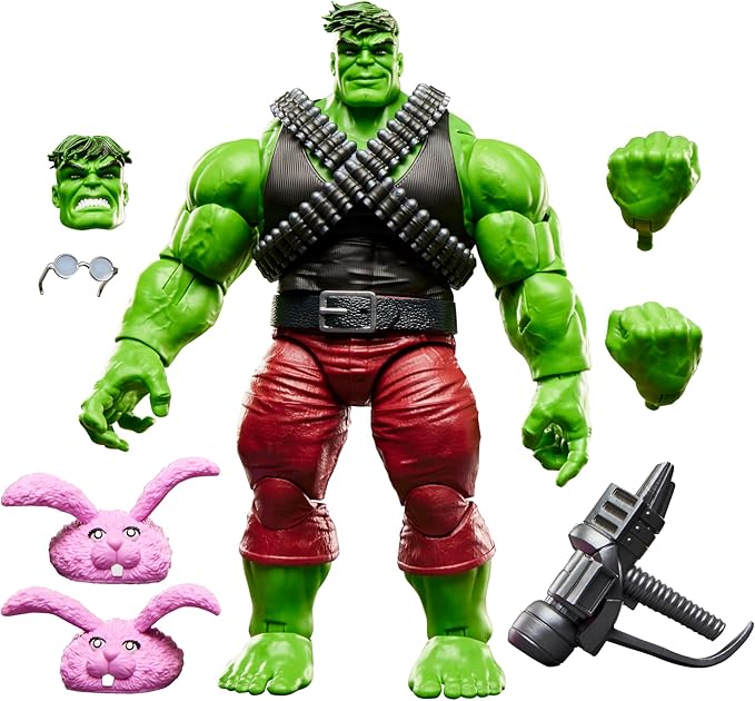 Marvel Legends Series Professor Hulk, Incredible Hulk Comics Collectible 6-Inch Scale Action Figure Set