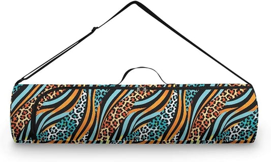 Yoga Mat Bag with Adjustable Shoulder Strap and Handle Zipper, 30in Wide x 6.3in Diameter for Yoga Mat Storage
