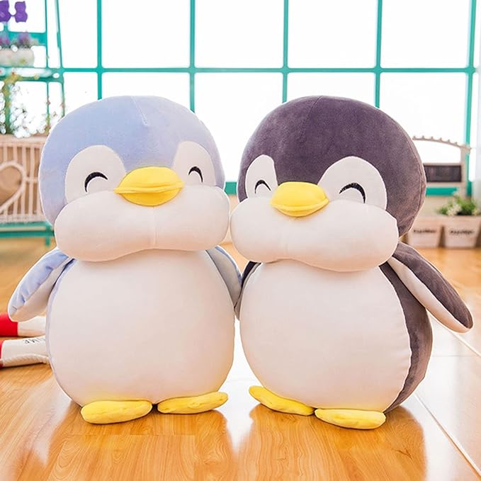 17.7 Inch Plush Penguin Stuffed Animal Hugging Pillow with Smile Face - Cuddly Penguin Plushie Toy for Kids and Lovers - Perfect for Birthdays, Valentine's, Christmas