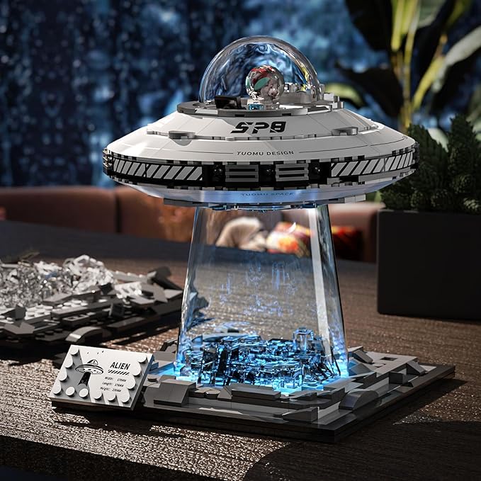 Space UFO Spaceship Building Sets, Galaxy Interstellar Spaceship Sets,Collection Creative Star Spaceship Building Kit for Animation Fans,for Boys and Gril Age 8-12
