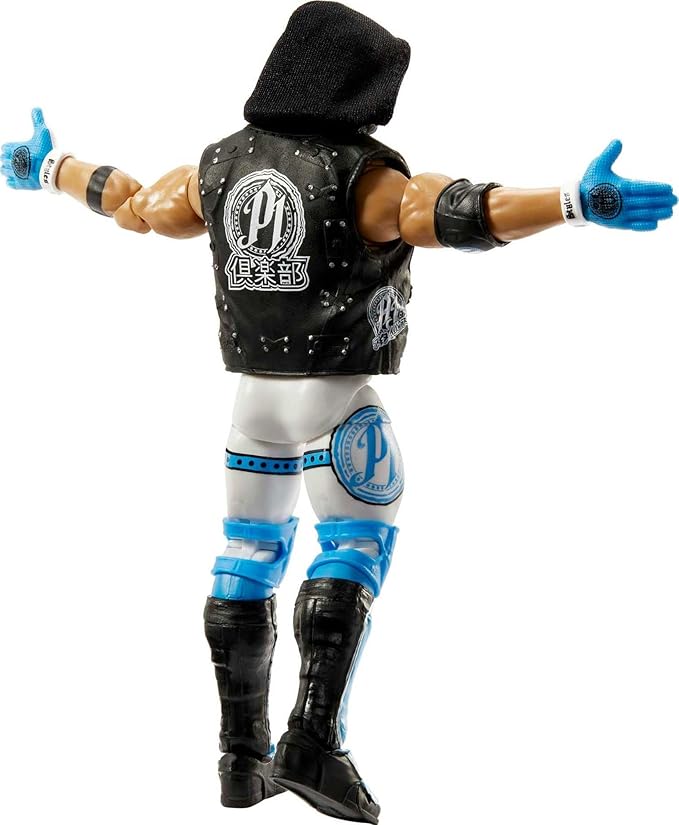 Mattel WWE Ultimate Edition Action Figure & Accessories Set, AJ Styles 6-inch Collectible with 30 Articulation Points, Swappable Pieces & Entrance Gear