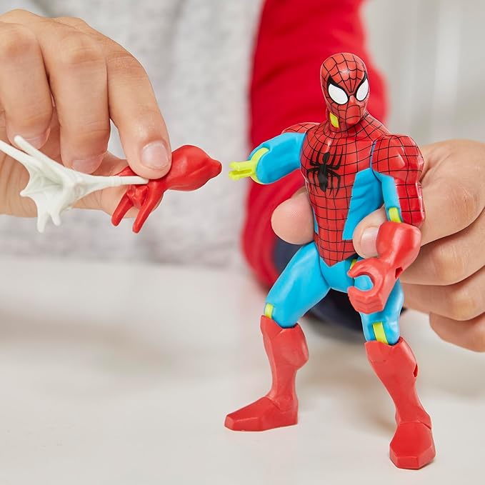Spider-Man Marvel MixMashers Custom Mix-and-Match Action Figure & Accessories, 5-Inch-Scale Super Hero Toys for Kids Ages 4+