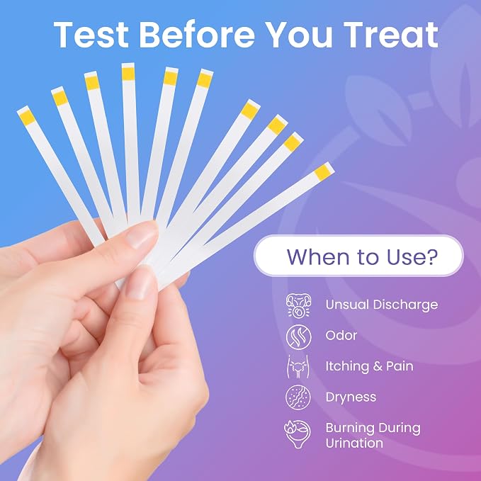 Pelvana Vaginal pH Test Strips for Women – 50 Strips, At-Home BV and Yeast Infection Test Kit, Vaginal pH Tester to Differentiate Between Conditions