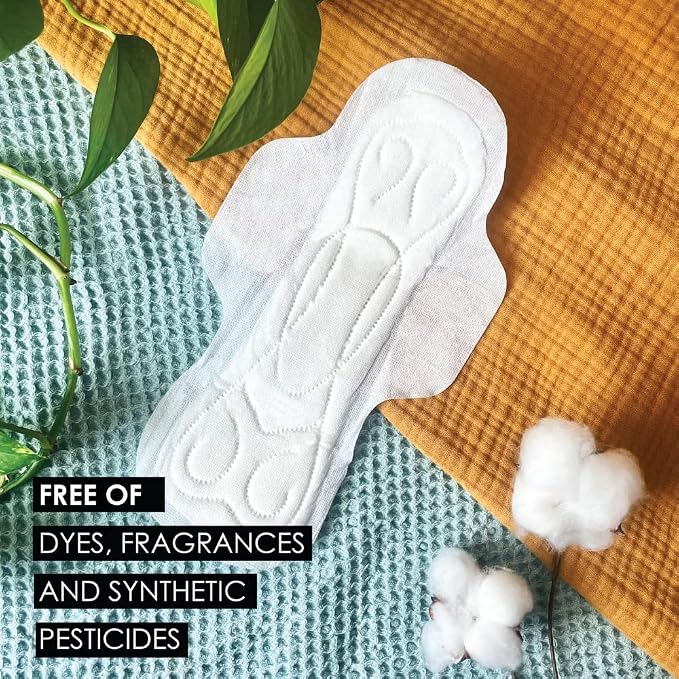 L. Ultra Thin Unscented Pads With Wings, Super Absorbency, 42 Ct, 100% Pure Cotton Chlorine Free Top Layer