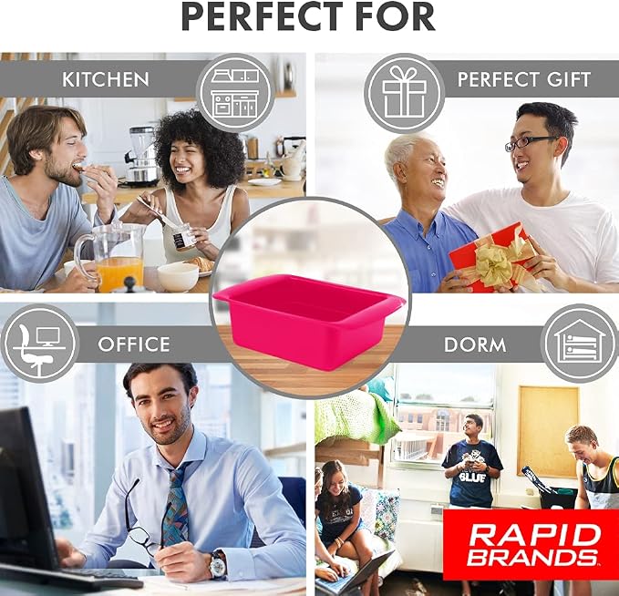 Rapid Ramen Cooker | Microwavable Cookware for Instant Ramen | BPA Free and Dishwasher Safe | Perfect for Dorm, Small Kitchen or Office | Teal, 2 Pack