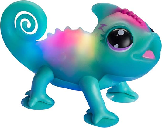 Little Live Pets Sunny The Li’l Chameleon Toy, Interactive Light Up Toy Pet with 30+ Sounds and Beat Detection, Interactive Animal Toys for Ages 5+