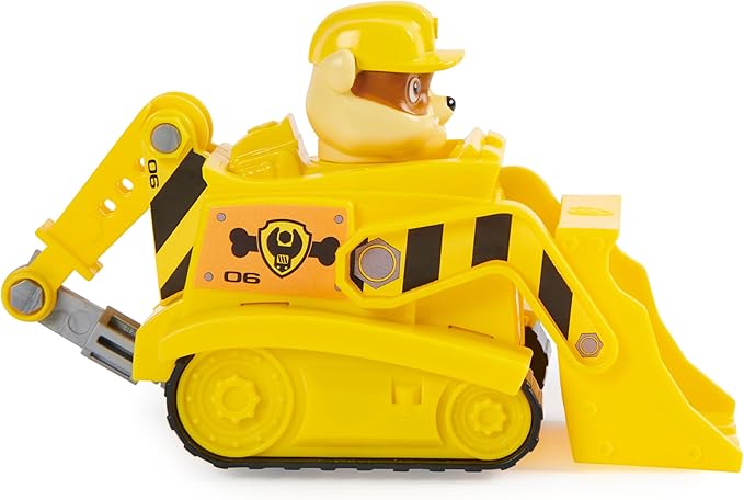 PAW Patrol, Rubble’s Bulldozer, Toy Vehicle with Collectible Action Figure, Sustainably Minded Kids Toys for Boys & Girls Ages 3 and Up