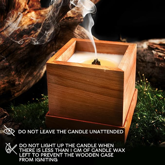 Soy Wax Scented Candles for Home 60 Hour Burn Time – Gift Wood Wicked Soy Candles Non Toxic - Scented Candles Gift – Premium Aromatherapy Candle – Highly Scented Holiday Candles Chocolate