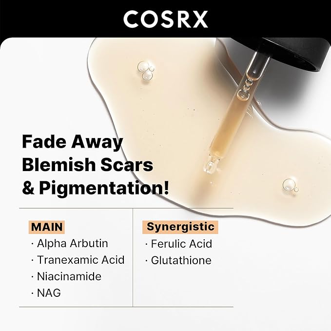 COSRX No Spot Left Behind Set - AHA 2% BHA 2% Blemish Treatment Serum + 2% Alpha Arbutin Discoloration Care Face Serum
