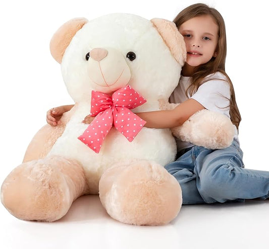 Big Teddy Bear Giant Stuffed Animal Big Plushies Large Stuffed Animals 3 Feet Stuffed Bear Huge Teddy Bear Plush Toy for Girlfriend Wife 36 Inch Apricot Halloween Christmas