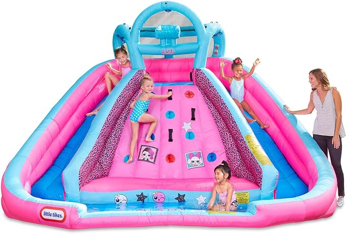 L.O.L. Surprise Inflatable River Race Water Slide with Blower