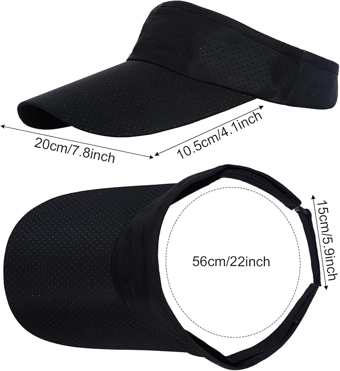 choyaxo 3pcs Sun Visor Hats UV Protection Beach Hats Golf Caps for Men Women Summer Beach Pool Sports Golf
