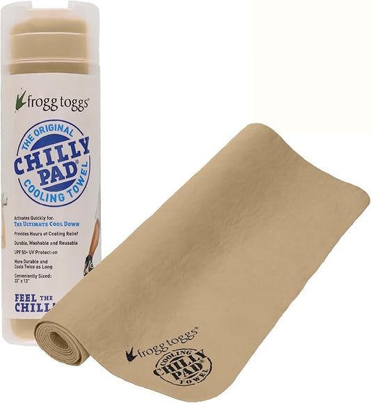 FROGG TOGGS Chilly Pad, Instant Cooling Towel, Long Lasting, Reusable, Sports and Outdoors Neck Towel 33x13
