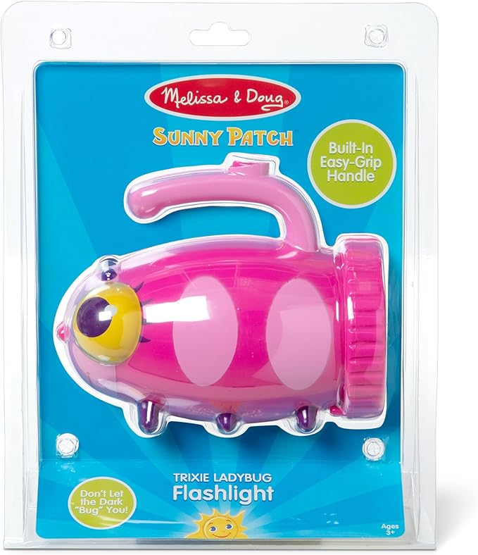 Melissa & Doug Sunny Patch Trixie Ladybug Flashlight With Easy-Grip Handle