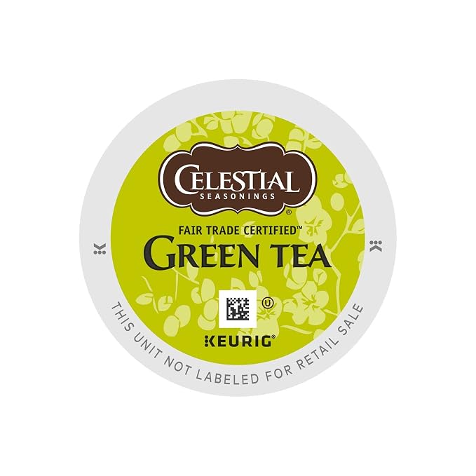 Celestial Seasonings Green Tea, Single-Serve Keurig K-Cup Pods, 72 Count
