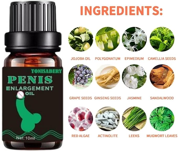 Enlargement Oil for Men's Massage Essential Oil for Male Enhancement