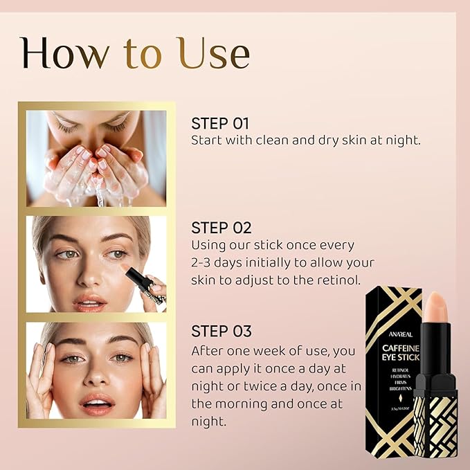 ANAREAL Caffeine Under Eye Balm Stick (1 pack)