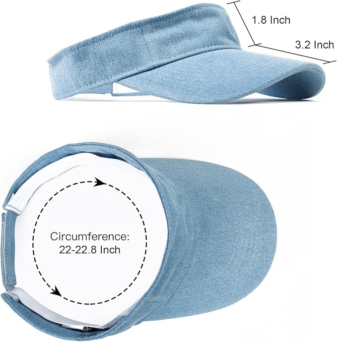ANDICEQY Sports Sun Visor Hat, Sun Hat Visors for Women and Men for Outdoor | Adjustable Sun Visor Hats, Lightweight & Breathable, Cotton, Ideal for Running, Tennis, Golf, Outdoor Sports and Beach
