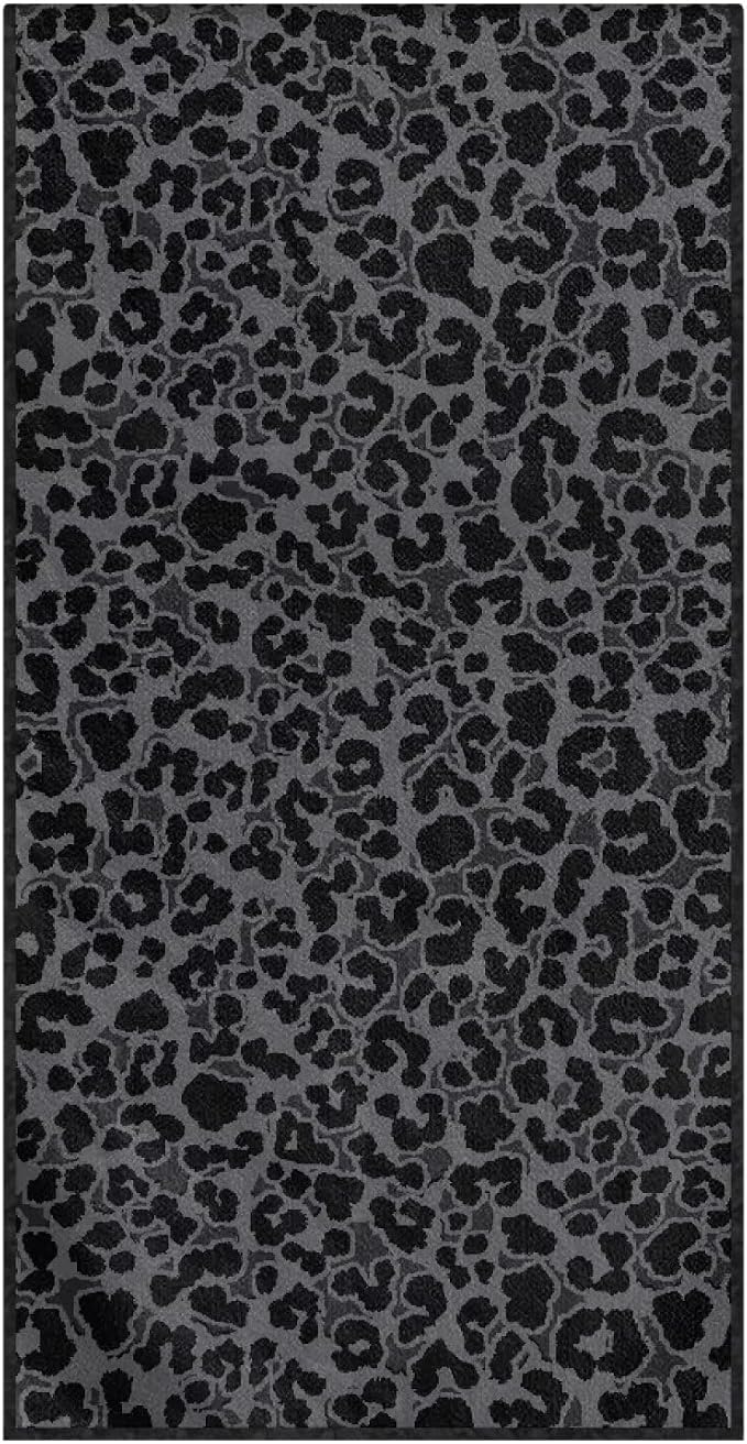 INSTANTARTS Leopard Car Seat Towel Cover Yoga Towel Car Seat Cover Beach Towel